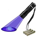 UV Taschenlampe Schwarzlicht 12 LEDs | Haustiere Urin Detektor | Eingetrocknete Flecken Ihrer Hunde, Katzen und Nagetiere | 3xAAA B