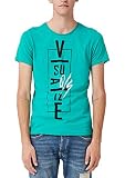 Q/S designed by - s.Oliver Herren 40.908.32.5475 T-Shirt, Türkis (Flash Green 66d1), S