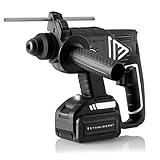 STAHLWERK Brushless Akku Bohrhammer Bohrer Bohrmaschine 20V/4Ah, 0-1350 min-1, SDS-plus, 4 Funktion: Bohren, Schlagbohren, Meißeln, Rüttelmodus, inkl. 4 Ah Akku und Ladeg