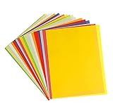 Wishstar Transparentpapier Bunt, Transparent Papier, 10 Farben, 40 Sheets A4 Coloured Durchsichtiges Paper, Origami Buntes Papier, Colourful Tracing Paper zum DIY Basteln, Scrapbooking