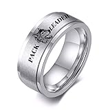 YDMZMS Spinner-Ring für Herren, 8 mm, mit G