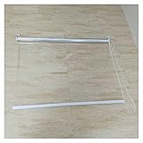 XJJUN Transparente Rollos, Staubdichte, Regendichte Klimaanlagen-Trennwand-Rollos Mit Zugperlen, Für Pavillon-Pergola (Color : Klar, Size : 1.25x2.5m)