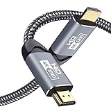 Amazon Marke - Eono HDMI2.1 Kabel 8K 2Meter Hochgeschwindigkeitskabel Ultra HD HDMI 2.1 Kabel 8K@60Hz 4K@120Hz 48Gbps Kompatibel mit Blu-ray PS4 PS5 Xbox Series X Switch HDTV (Grau)