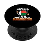 Madagaskar Flagge I Urlaub Madagaskar PopSockets mit austauschbarem PopGrip