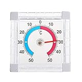 Lixiaonmkop Fenster Indoor Outdoor Wall Garden Home Gradued Disc Messung Heißtemperatur-Thermometer (Color : 1PC)