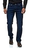 JEEL Herren-Jeans - Regular Fit Straight Cut - Stretch - Jeans-Hose Basic Washed 01-Navy 31W / 38L