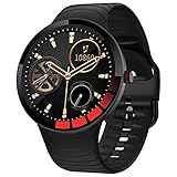 Utry Smartwatch,Fitness Tracker mit Schrittzähler.Fitness Armbanduhr mit Pulsuhr und Blutsauerstoff-Monitor. 1,28 Zoll Touch Farbdisplay,Ip68 Wasserdicht Smart Watch für Android IOS