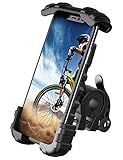 Lamicall Handyhalterung Fahrrad, Handyhalter Motorrad - Universal 360 Drehung Outdoor Fahrrad Halter für iPhone 13 Pro, 12 Pro Max Mini, 11 Pro Max, Xs Max, XR, X, 8, 7, 6S, Samsung S10 S9, Smartp