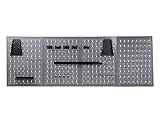 Ondis24 große Werkzeugwand 162 x 57 cm Lochwand mit 22 -TLG.Hakensortiment g