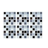 FiedFikt 6 selbstklebende 3D-Wandaufkleber, Simulation geometrische Fliesenaufkleber, Wanddekoration, Aufkleber, Heimhintergrund, Kunst Abziehbild, Kunst, Wanddekoration, Wanddek