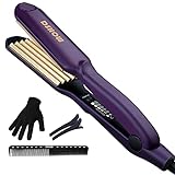 Kreppeisen für Haare DSHOW Keramik Crimping iron for Hair Glätteisen Haarglätter Kreppeisen und Schnellaufheizung für Glattes und Crimper H