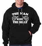 Milky Way Tshirts Männer Der Mann hinter dem Bauch Hoodie Dad Maternity Sweatshirt Small Schw