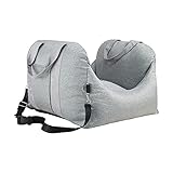 AXLXXXWEM Sitzerhöhung Für Hunde, Four Seasons Folding Portable, Waschbar, Haustier-Auto-Sitzerhöhung Aus Stoff - Für Weniger Als 10 Kg Welpen-Haustier,Light Gray,52 * 52 * 44