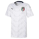 PUMA Kinder FIGC Away Shirt Replica Jr Trikot, White-Peacoat, 152