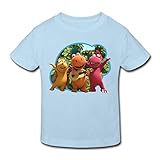 Spreadshirt Der Kleine Drache Kokosnuss Macht Musik Kinder Bio-T-Shirt, 98-104, Hellb