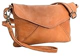 Gusti Umhängetasche Leder - Karisma Handtasche Ledertasche Vintage Braun L