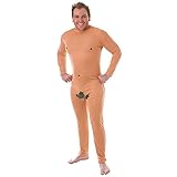 Bristol Novelty AC265 Nackter Mann Kostüm, Medium, Men, Mehrfarbig