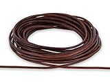 AURORIS - 5m Lederband rund - Ø 2mm - antik-b