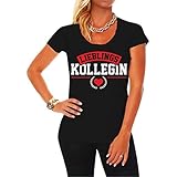 Frauen und Damen T-Shirt Lieblingskollegin Größe XS - 5XL