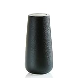 Maleielam® Vase Schwarz,Keramik Vase für Pampasgras,Ideal Zur Lagerung von Blumen&Anderen Deko,Blumenvase Deko Wohnzimmer, S