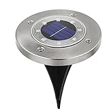 ENDFF Draussen 8. LED RGB. Solar Garten Grundlicht Outdoor wasserdichte Dekoration Solarlampe Straße Deck Scheinwerfer Sonnenlicht for Hof Rasen Patio für Hof, Rasen, Weg