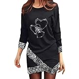 Damen Oberteil Damen Sweatshirt schulterfrei Oberteile sexy Glitzer Langarmshirt Casual Mode Langarm Shirt Bluse Tops Tunika elegant einfarbig Pullover Jumper Herbst wint(#220121+18-A17, M)