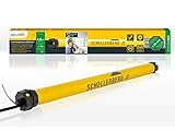 Schellenberg 21106 Rolladenmotor mit Funk neue Generation, 6 Nm, bis 4 m² Fläche, für 40 mm Rolladenwellen 868,4 MHz Funkfrequenz, Smart steuerbar u.a. mit Alexa und Google Home, Gelb