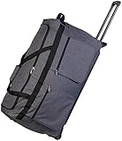 Xcase Trolley Tasche XXL: Faltbare XXL-Reisetasche mit Trolley-Funktion & Teleskop-Griff, 160 l (Reisegepäck)