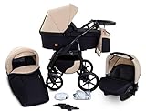 Boston GaGaDumi 3in1 Kombi - Kinderwagen Liegewanne Buggy Autositz Carlo (B4-Nevada)