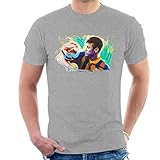 VINTRO Neymar Barcelona Herren T-Shirt Original Portrait by Sidney Maurer professionell bedruckt Gr. Small, Grau - Sport Grey