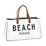 20x11In Strandtasche Groß Badetasche Einkaufstasche Picknicktasche, Übergroße Taschen Schultertasche Handtasche für Strand Urlaub Reise Picknick (B)