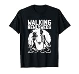 Lustiges Halloween Walking Newlyweds Zombie Halloween 2021 T-S