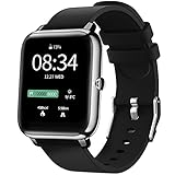 Smartwatch für Damen Herren, IDEALROYAL Fitness Tracker mit Pulsuhr Schlafmonitor, Smart Watch Bluetooth-Kamera Musiksteuerung mit wasserdichtem 1,4 'Voll-Touchscreen für Android iOS