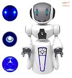 Intelligenter Roboter mit Hellen Licht Smarter Roboter Interaktiver Roboter Englisch Lernroboter Fährt Spielt Musik Erzählt Geschichten Spielzeug Roboter Elektrischer Rob