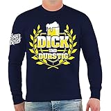 Spaß kostet Männer und Herren Sweatshirt Dick & Durstig Größe S - 4XL