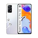 Xiaomi Redmi Note 11 Pro 5G, Smartphone + Kopfhörer, 6 + 128 GB Handy ohne Vertrag, 6,67'' 120 Hz FHD + AMOLED Display, Alexa Hands-Free, 108 MP Kamera, Polar White (DE Version, Amazon Exclusive)