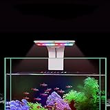 Clip-On Aquarium Lampe,LED Aquarium Licht,Wasserpflanzenbeleuchtung Mit Leistungsstarkem Clip, 16 LEDs Fische Tank Beleuchtung Aufsetzleuchte Für Aquarium, Zisternen, Steing