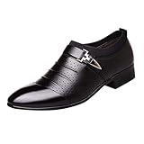 Alwayswin Lederschuhe Herren Business Schuhe Lässige Atmungsaktive Leder Schuhe Sandalen Formale Anzugschuhe Party Hochzeitsschuhe Slipper Slip-On Klassische L