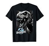 Jurassic World Black and White T-Rex Head T-S