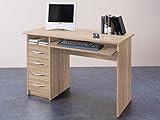 möbelando Schreibtisch Computertisch Bürotisch Arbeitstisch Tisch Büromöbel Taunton I Sonoma-E