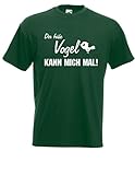 T-Shirt - Der frühe Vogel kann Mich mal! (Grün, XS)