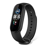 Xiaomi Mi Band 5 Aktivitäts Tracker, Fitness Tracker, Smartwatch, Smartband 100 Hintergrund-Bildschirm, 1,1-Zoll-AMOLED-Display, 50m Wasserdicht/Pulsuhr /Bilder aufnehmen/Musik steuern/S