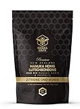 Manuka South – Manuka Honig Lutschbonbons mit Propolis und Zitrone – MGO 514 + - wohltuend für Mund und H