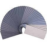 SIQUK 90 Stück Schleifpapier mit Körnung 400 bis 5000 Trocken und Nass Sandpapier Set 9 x 3.6 Zoll Schleifpapier für Metall Glas Stein Jade H