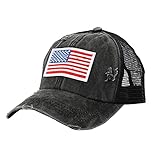 MINGCHE Schirmmütze - Pferdeschwanz Kappe Hut Einstellbare Hip Hop Hysterese Unisex Trucker Baseballkappe Hat 6-Panel Cap in V