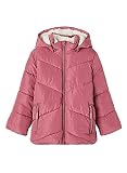 NAME IT Mini Mädchen NMFMAKE Puffer Jacket Camp Winterjacke, Deco Rose, 110