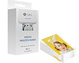 G&G ZINK Papier für G&G Photo Printer selbstklebende Fotopapiere, Sticker, (5 x 7,6 cm) (50 Stück) auch passend für HP Sprocket, Canon Zoemini und weitere ZINK Drucker, 2x3'-Fotodruck