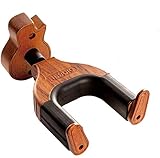 Neboic Gitarren-Wandhalterung Auto Lock Gitarrenwandhalter Gitarrenhalter für Die Wand Massives Mahagoni Holz für alle Gitarren, klassische Gitarre, Bassgitarren, Violinen, E-G