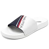 Nautica Women's Athletic Slide, Shower Shoe,Beach Sandal, Boat S