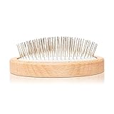 ruhi® Haarbürste ohne Ziepen [NEU]| Entwirrungsbürste ohne Plastik | Entwirrbürste Detangler Bürste aus Holz | Detangling Brush vegan & handgemacht in DE